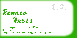 renato haris business card